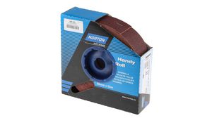 Norton P80 Grit Medium Sandpaper Roll, 25m x 50mm