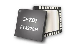 FT4222HQ-D-T, USB Controller, 3.4Mbps, 5 V, 32-Pin VQFN