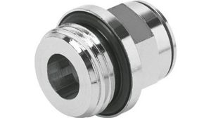NPQM Series Straight Threaded Adaptor, G 1/2 Male to Push In 10 mm, Threaded-to-Tube Connection Style, 558671