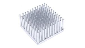 Heatsink, Universal Square Alu, 3.5K/W, 40 x 40 x 20mm, Adhesive Foil, Conductive Foil