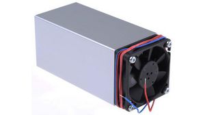 Heatsink, Universal Rectangular Alu with fan, 0.4K/W, 100 x 50 x 50mm, PCB Mount