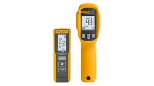 Laser Distance Meter / Infrared Thermometer Combo Kit, Class II, 635nm, 40m