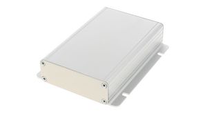 Enclosure with Integrated Flanges, Extruded Aluminium, 120x98x27mm, Clear Anodized, IP54