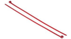 Cable Tie, 380mm x 7.6 mm, Red Nylon, Pk-100
