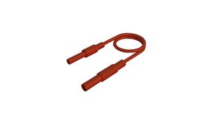 Test Lead, Nickel-Plated Brass, 500mm, Red
