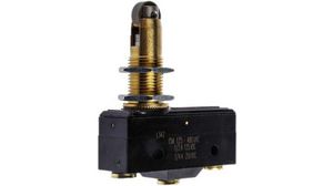 Roller Plunger Micro Switch, Screw Terminal, 15 A @ 480 V ac, SP-CO