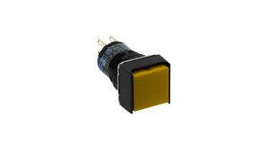 Pushbutton Switch Momentary Function 2CO Panel Mount Yellow