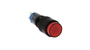 Podświetlany przełącznik przyciskowy Funkcja chwilowa 1CO 24 VDC / 220 VAC LED Czerwony Brak