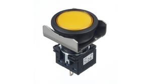 Illuminated Pushbutton Switch Momentary Function 2CO 30 V / 125 V / 250 V LED Yellow None