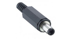 1633 DC Plug Rated At 2.0A, 24.0 V, Cable Mount, length 46.5mm, Nickel