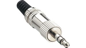 Jack Plug, Plug, Stereo, Straight, 3.5 mm