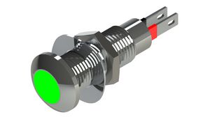 LED-indikator Grøn 8.1mm 6VDC 15mA