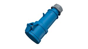 CEE Socket, Blue, 3P, Cable Mount, 6mm², 32A, IP44, 230V