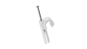 Cable Clip, Plug-In, Polyamide, White, 11 ... 15mm