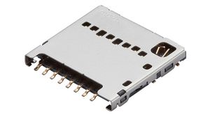 Connettore Flash Card, Push / Pull, MicroSD, Poli - 8