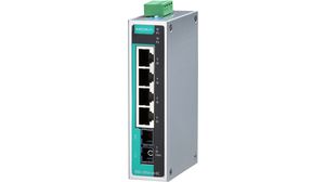 Ethernet-switch, RJ45-porter 4, Fiberporter 1SC, 100Mbps, Uadministrert