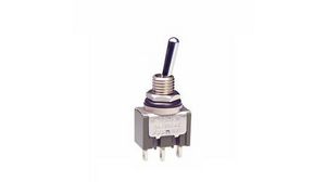 Miniature Toggle Switch ON-(ON) 6 A @ 125 VAC / 3 A @ 250 VAC / 3 A @ 30 VDC 1CO IP67