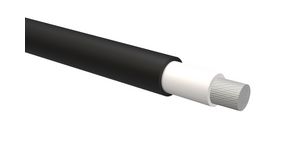 Solární kabel, Polyolefin (PO), 4mm?, Pocínovaná měď, Černá, 100m