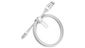 Cable, USB-A Plug - Apple Lightning, 1m, USB 2.0, White