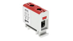 Insulated Universal Connector, Screw, 1 Poles, 1kV, 160A, 1.5 ... 50mm², Grey / Red