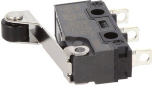 Micro Switch AVL3, 3A, 400mA, 1CO, 0.59N, Roller Lever
