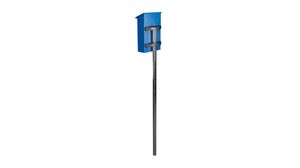 Mailbox Pole, Stainless Steel, Suitable for Perel Mailboxes, 45mm x 1.5m, Black