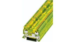 Terminal Block, Push-In, 2 Poles, , 0.14 ... 1.5mm², Green / Yellow