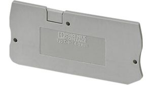 End plate, Grey, 76.9 x 24.3mm