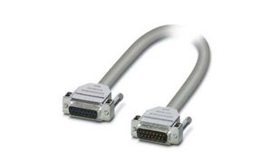 Female 15 Pin D-sub to Male 15 Pin D-sub Serial Cable, 1 m