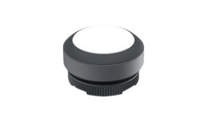 Pushbutton Actuator with Black Frontring Momentary Function Round Button White IP65 RAFIX 22 FS+
