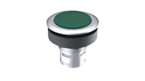 Signal Indicator with Round Silver Collar Fixed Green