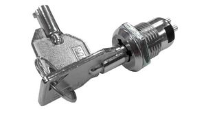 Schlüsselschalter, 15 mm 1 Wechsler 125 VAC 2-Pos 90° EIN-EIN rastend