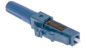 Connecteur de fibre optique, LC, Bleu