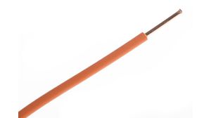 Solid Wire PVC 1.5mm² Bare Copper Orange H07V-U 100m