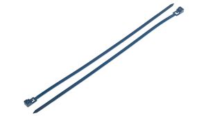 Collier de câble métallique détectable 250 x 4.5mm, Polyamide 6.6 MP, 147.1N, Bleu