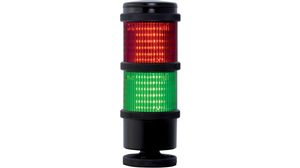 LED Signal Tower Red / Green 200mm 170mA 24V IP66 Wire Lead