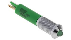 LED Indicator, Soldering, LED, Green, DC, 24V 6mm