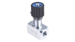 Hydraulický ventil pro regulaci průtoku, jednosměrný, G1/4", Inline, 3m?/h, 350bar