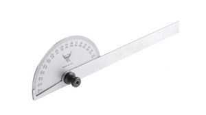 Round End Protractor 180° Steel