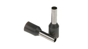 Bootlace Ferrule, 2.5mm², Grey, 15mm, Pack of 100 pieces