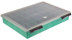 Aufbewahrungsbehälter, 338x260x57mm, Grün / Transparent