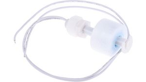 Float Switch Make Contact (NO) 10W 1A 140 VAC / 200 VDC 53mm Polypropylene (PP) IP67 Cable, 300 mm