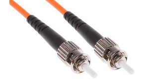 Câble confectionné en fibre optique 50/125 um OM2 Simplex ST - ST 5m
