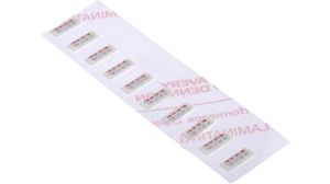 Thermal Strip, Non-Reversible, Acrylic, 93 ... 154°C, Pack of 30 pieces