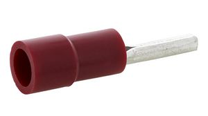 Crimp Terminal, Red, 0.5 ... 1.5mm², Polyamide, 10mm, Pack of 100 pieces