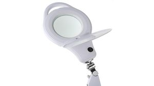 LED Magnifying Glass Lamp with Table Clamp, 2.25x, A+, 125mm, 8W, UK Type G (BS1363) Plug