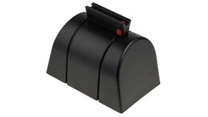 Wall Mount Safety Barrier, Polyester, Noir