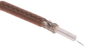 Coaxial Cable RG-178 B/U FEP 2.5mm 75Ohm Silver-Plated Steel Brown 100m