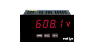 Digital Panel Meter, DC Current/DC Voltage, 5 Digits, Character Height 14.2mm, 92x45mm, 22 ... 250 V