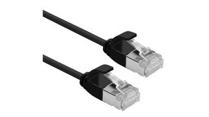 Kabel połączeniowy, Wtyczka RJ45 - Wtyczka RJ45, Cat 6a, U/FTP, 5m, Czarny